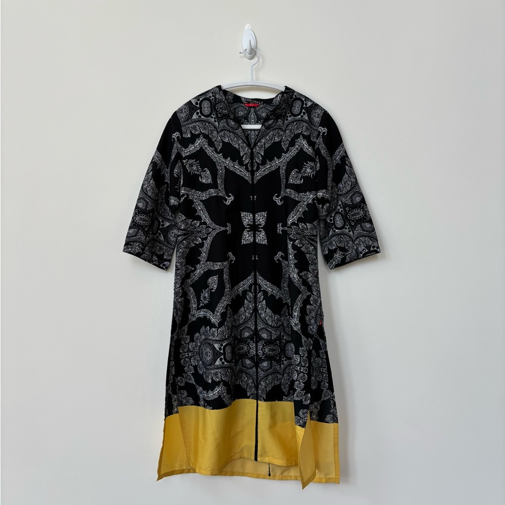 Black and Yellow Kurta